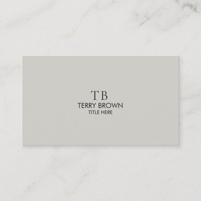 Minimalist Professional Business Card | Clean Mode (Front)