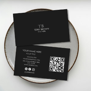 Minimalist Professional Business Card Modern Cle