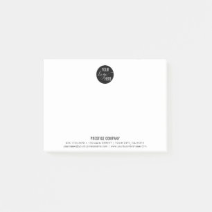 Minimalist Professional Business Company Own Logo Post-it Notes