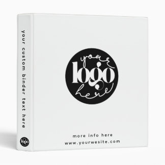 Minimalist Professional Business Custom Logo Binder