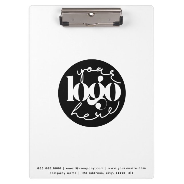 Minimalist Professional Business Custom Logo Clipboard (Front)