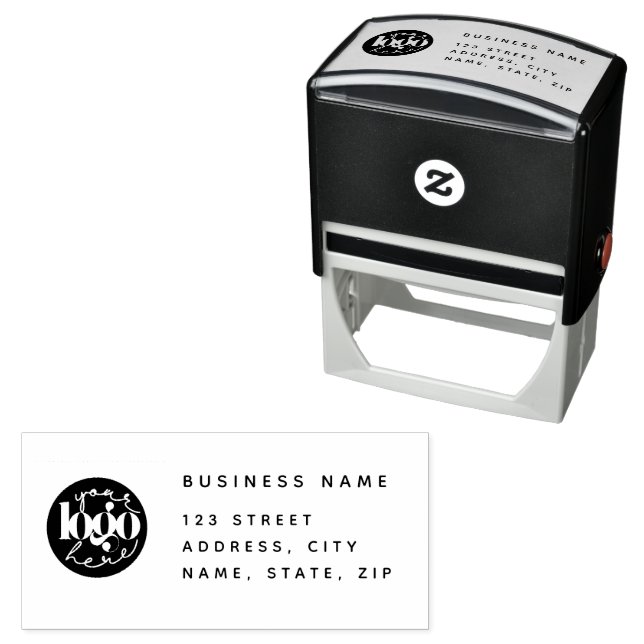 Minimalist Professional Business Custom Logo Self-inking Stamp (In Situ)