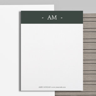 Minimalist Professional Business Stationery  Green