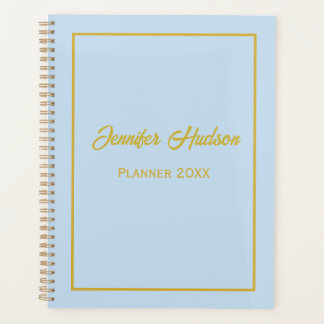 Minimalist Professional Cute Powder Blue Weekly Planner