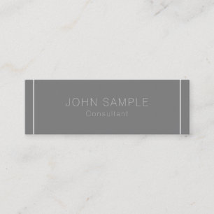 Minimalist Professional Elegant Colours Monogram Mini Business Card