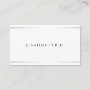Minimalist Professional Elegant Design Plain Business Card