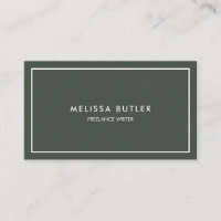 Minimalist Professional Elegant Green