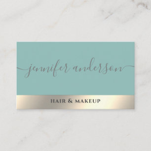 Minimalist professional  gold foil business card