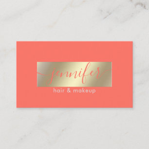 Minimalist professional gold foil business card