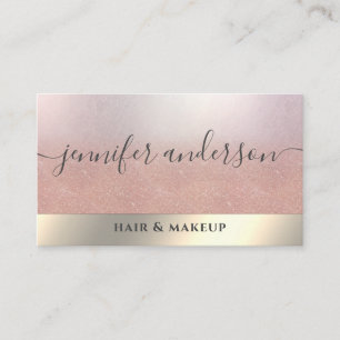 Minimalist professional  gold foil business card