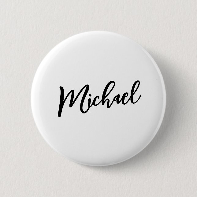 Minimalist Professional Modern Elegant 2 Inch Round Button (Front)
