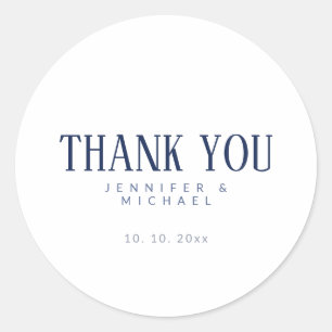 Minimalist Professional Modern Elegant Classic Round Sticker
