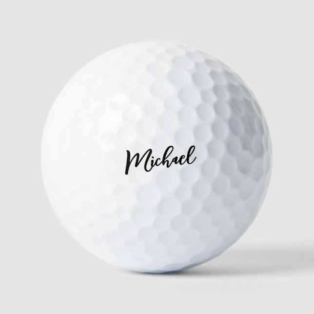 Minimalist Professional Modern Elegant Golf Balls (Front)