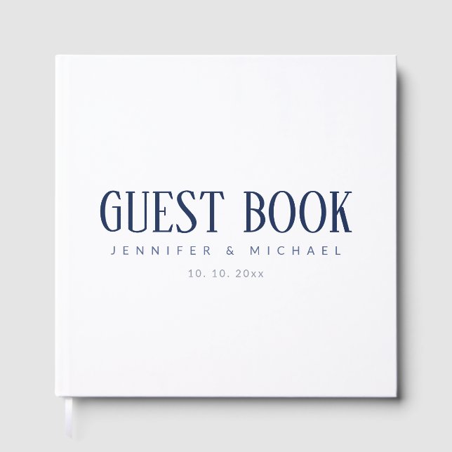 Minimalist Professional Modern Elegant Guest Book (Front)