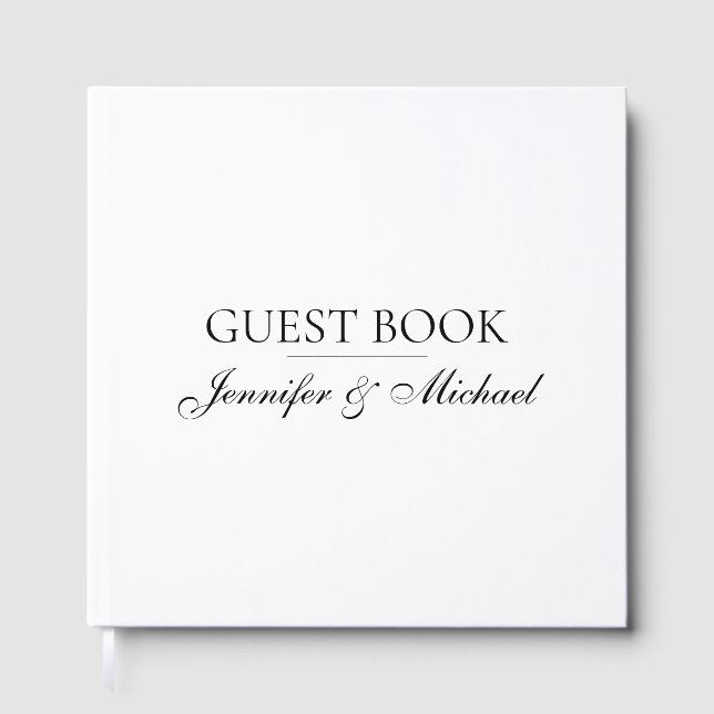 Minimalist Professional Modern Elegant Guest Book (Front)