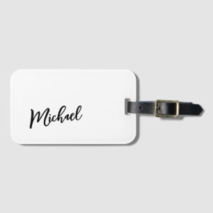 Minimalist Professional Modern Elegant Luggage Tag