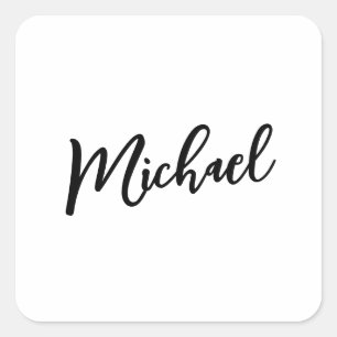 Minimalist Professional Modern Elegant Square Sticker