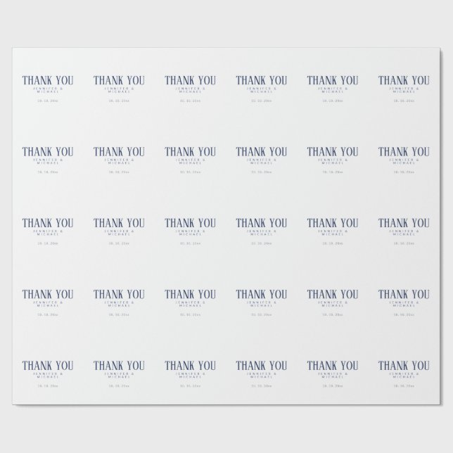 Minimalist Professional Modern Elegant Wrapping Paper (Flat)