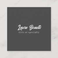 Minimalist Professional Modern Handwrite Dark Grey