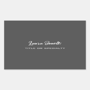 Minimalist Professional Modern Handwrite Dark Grey Sticker