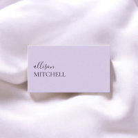 Minimalist Professional Modern Pastel Purple