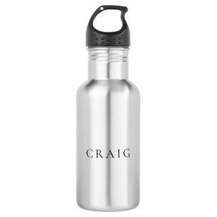 Minimalist Professional Modern Plain Name Title 532 Ml Water Bottle