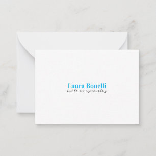 Minimalist Professional Modern Plain Name Title Card