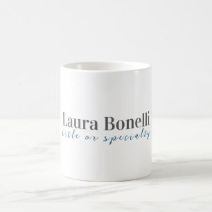 Minimalist Professional Modern Plain Name Title Coffee Mug