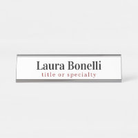 Minimalist Professional Modern Plain Name Title