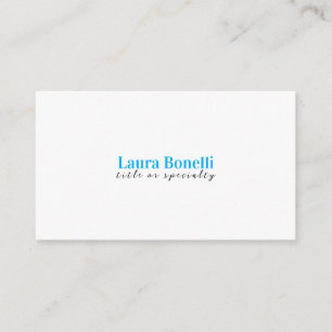 Minimalist Professional Modern Plain Name Title Enclosure Card