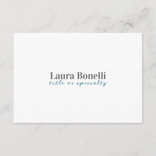 Minimalist Professional Modern Plain Name Title Enclosure Card