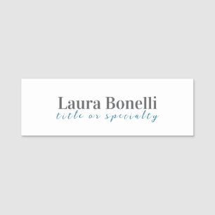 Minimalist Professional Modern Plain Name Title Tag