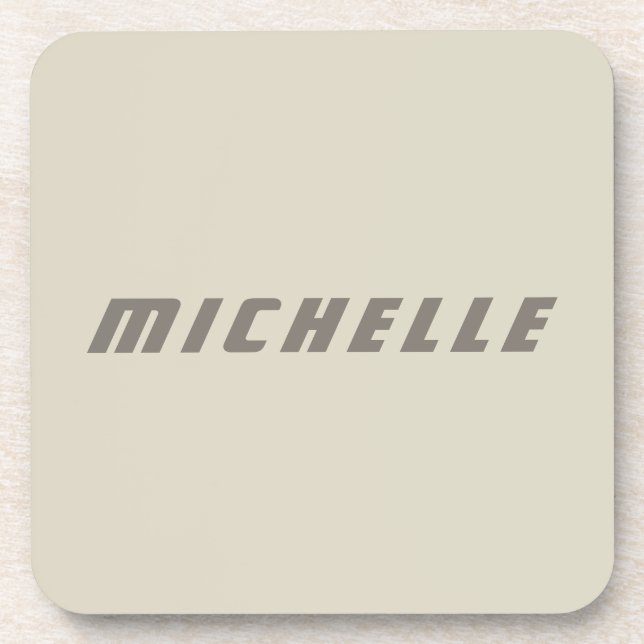 Minimalist Professional Modern Science Fiction Coaster (Front)