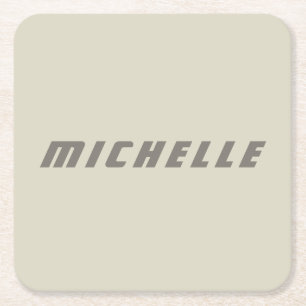 Minimalist Professional Modern Science Fiction Square Paper Coaster