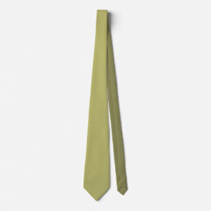 Minimalist Professional Modern Solid Olive Green Tie