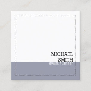 Minimalist Professional Modern White Manatee Square Business Card