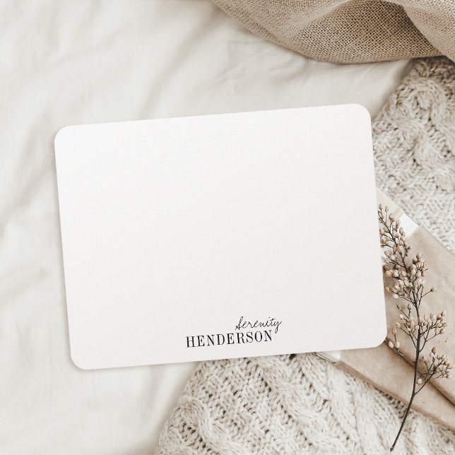 Minimalist professional personalized stationery card (Minimalist professional personalized stationery note card)