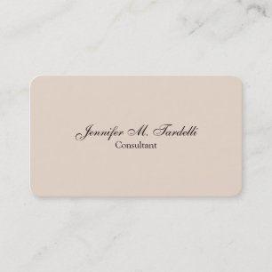 Minimalist Professional Plain Business Card