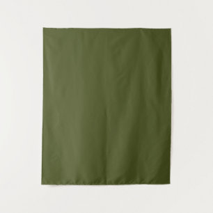 Minimalist Professional Solid Army Green Colour Tapestry