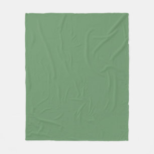 Minimalist Professional Solid Russian Green Colour Fleece Blanket