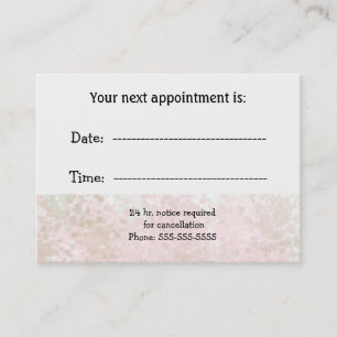 Minimalist Professional Specialist Appointment Card