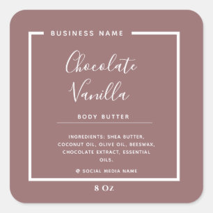 Minimalist professional typography  product  squar square sticker