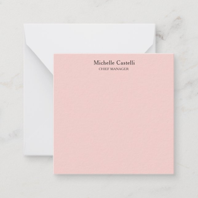 Minimalist Professional Unique Classical Pastel Card (Front)
