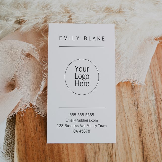 Minimalist Professional Vertical Business Card (Creator Uploaded)