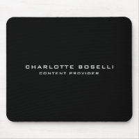 Minimalist Professional Your Name Title Black
