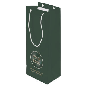 Minimalist Promotional Business Company Logo Wine Gift Bag