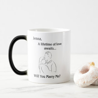 Minimalist Proposal Marry Me Magic Mug