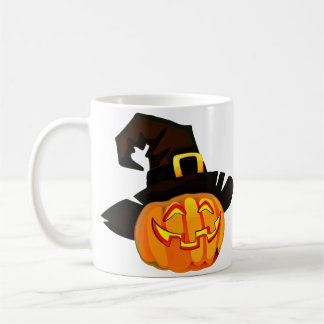 Minimalist Pumpkin Witch Hat Coffee Mug