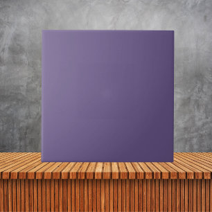 Minimalist Purple African Violet solid colour  Tile
