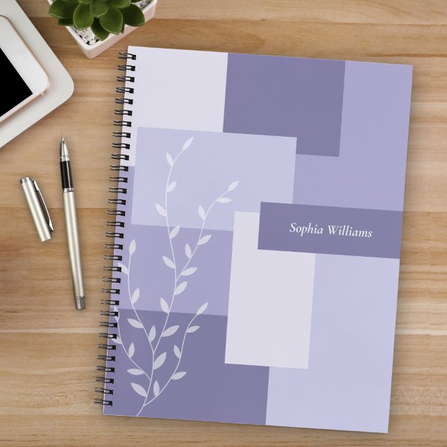 Minimalist Purple Botanical Journal Notebook (Creator Uploaded)
